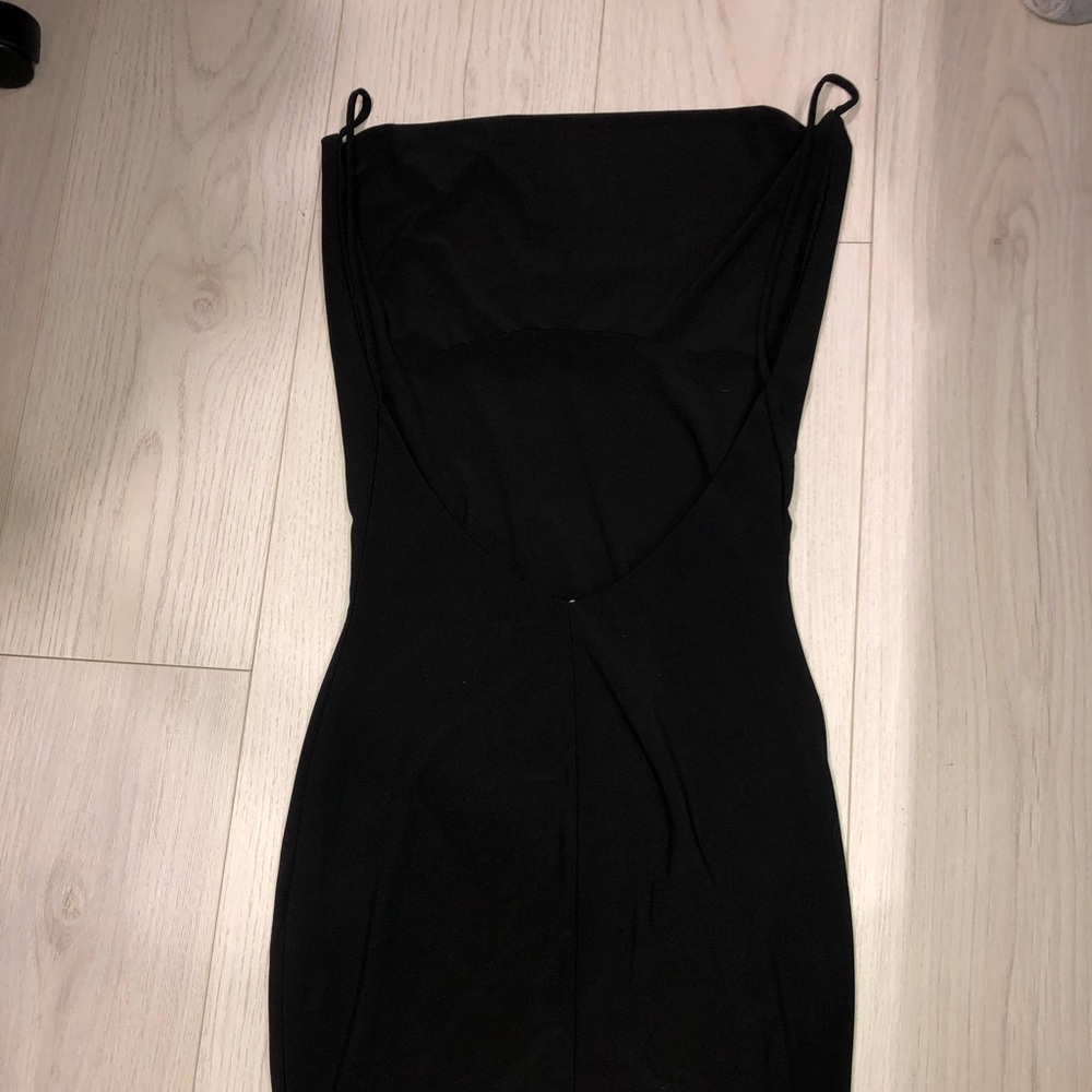 Black mini dress